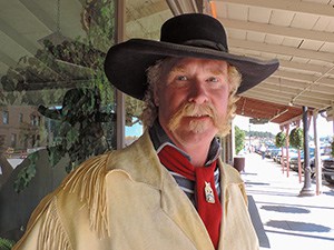 a cowboy - seen on a South Dakota road trip