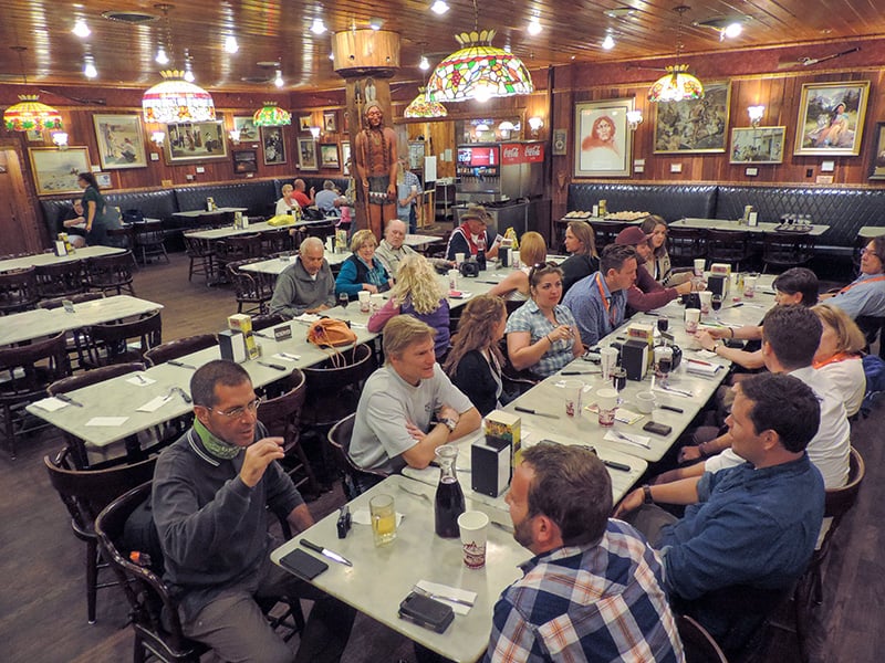 South Dakota road trip - people ina restaurant