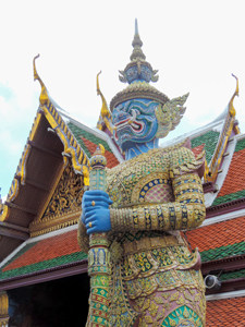 a statue of a devil , one of the things to see on a 4-day Itinerary in Bangkok