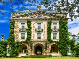 a house covered with ivy