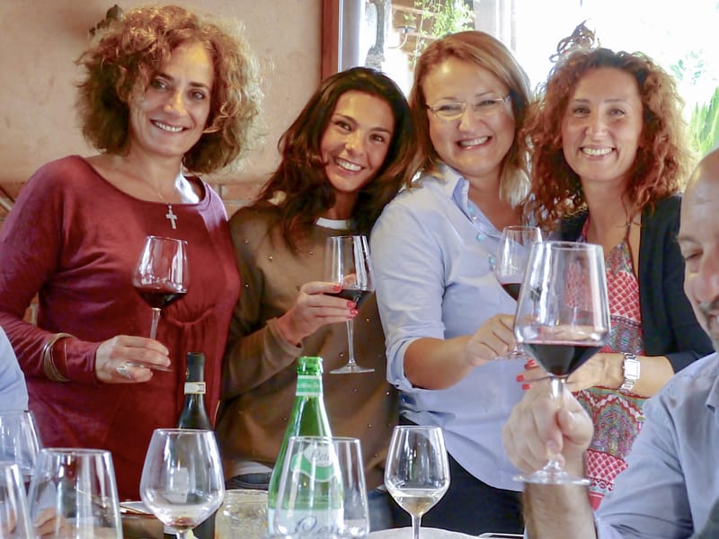 young woman visiting wineries in sicily