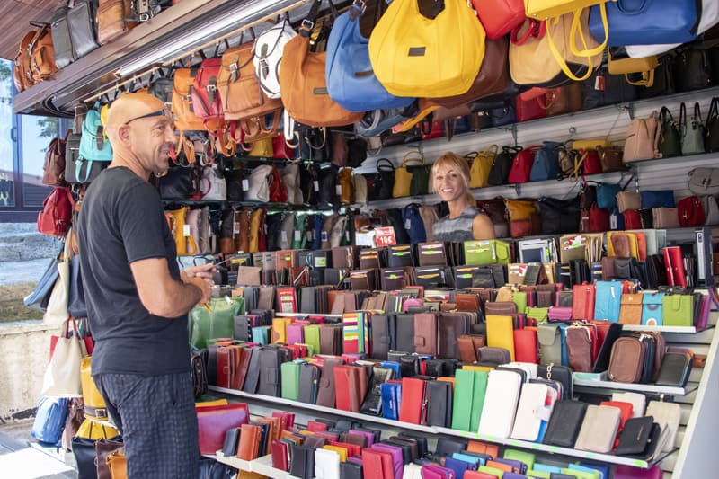 people shopping, one of the things you'll see when you visit San Marino