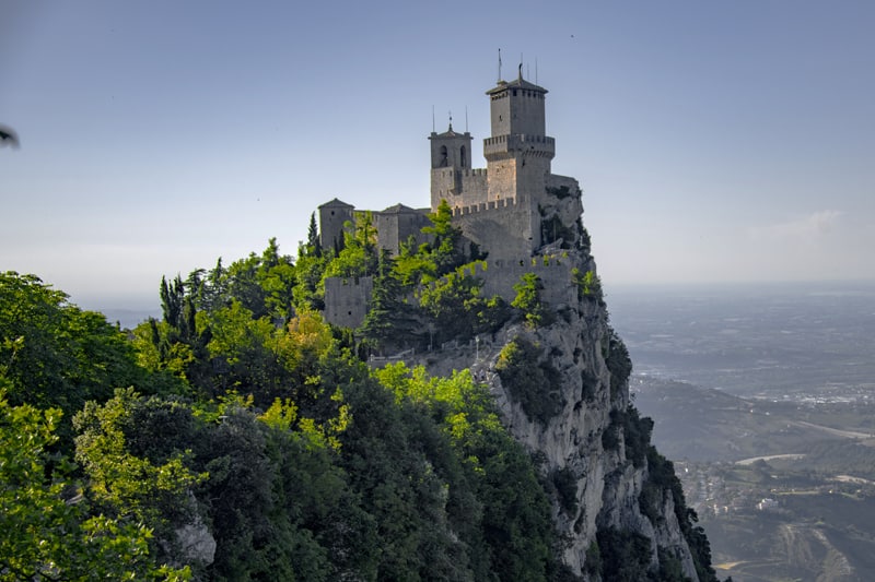 a view of the watch towers, one of the things you'll see when you visit San Marino
