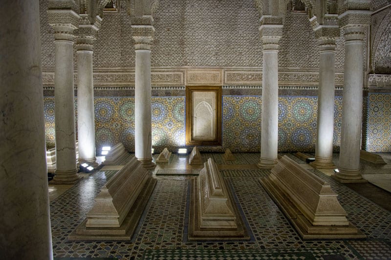 Viewing the Saadian Tombps, one of the things to do in Marrakesh 