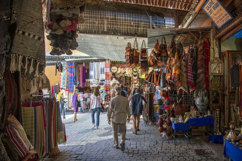people visiting the Medina, one of the best things to do in Marrakesh