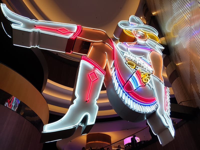 Looking at historical neon signs, one of the things to do in Las Vegas besides gambling