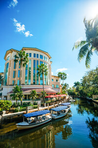 Gondolas on the river near Las Olas Boulevard