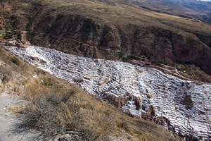 while salt pans seen in Cusco and the Sacred Valley in Peru