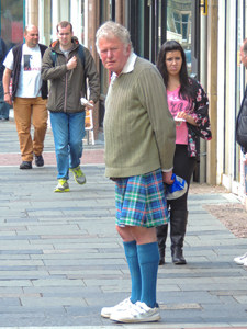 a man in a kilt met on a scotland road trip - seen on a Highlands of Scotland road trip