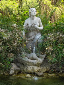 A statue in a park seen on walks in Rome