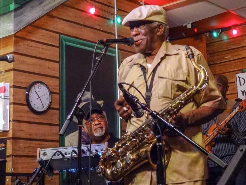 a musician in a blues club