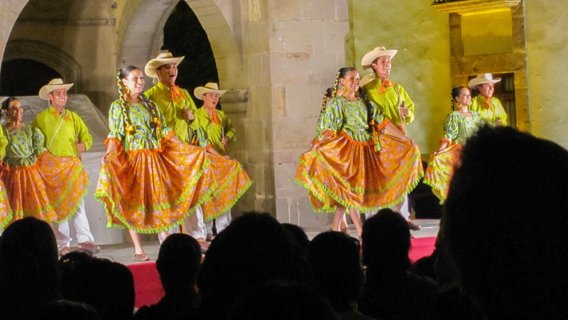 Mexican folk dancers in Queretaro