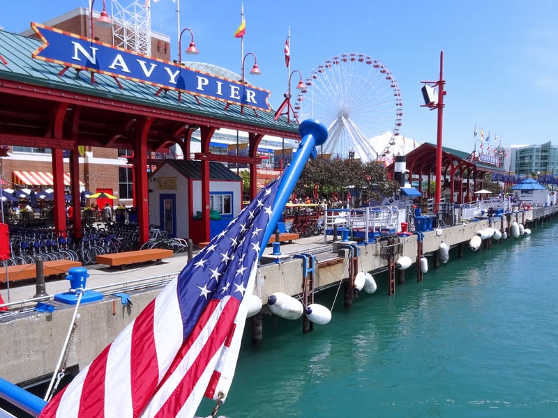 people in an amusement park, one of the things to do in Chicago