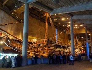 a ship in a museum
