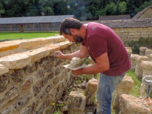 watching an archeologist at work - one of the things to do in the Cotswolds