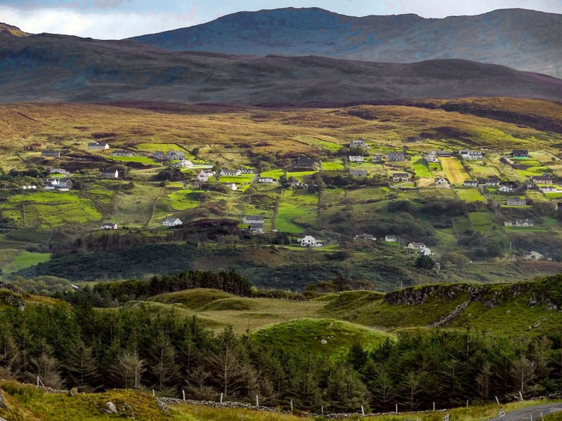 a beautiful countryside in Donegal Ireland