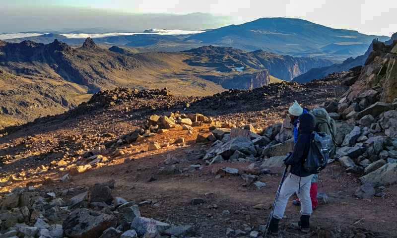 people climbing a mountain, one of the things to do in Kenya