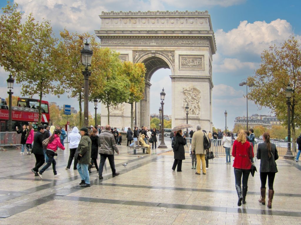 The Arc de Triomphe - one of the best places in Paris to see