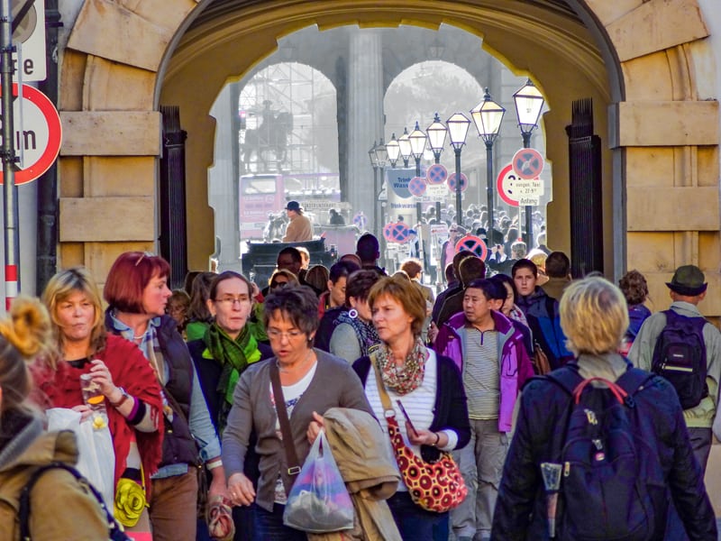 a crowd of people showing - one of the things to do in Vienna