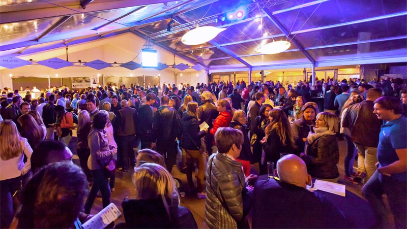 a large crowd at one of the food festivals in Europe 2023