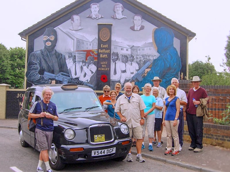 black cab tour of belfast