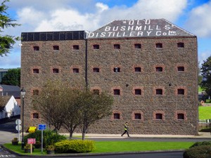 The Bushmills Whiskey Distillery - seen on a black taxi tour of Belfast