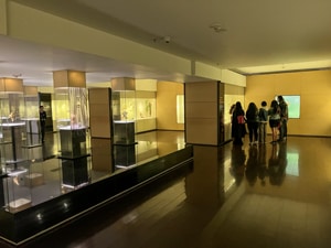 people touring the Gold Museum - what to do in Bogota