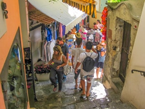 people shopping in Positano - one of the Top 10 Places to Visit in Italy