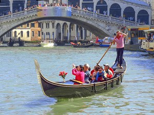 a gondola in Venice - one of the Top 10 Places to Visit in Italy
