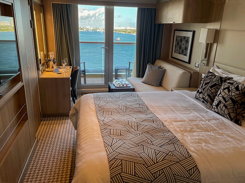 a balcony stateroom on the Rotterdam