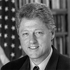 a photo of president clinton