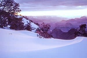 The Grand Canyon in winter