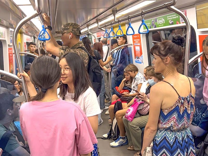 people on a subway