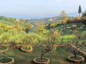 a view of the countryside near Florence