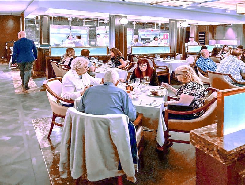 people eating in a restaurant 