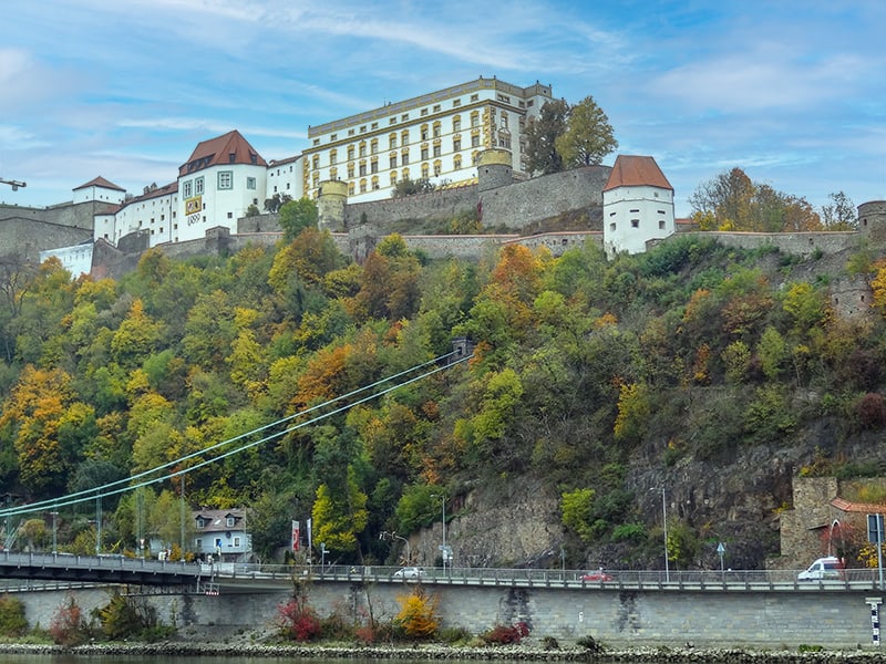 a large fortress on a hilltop