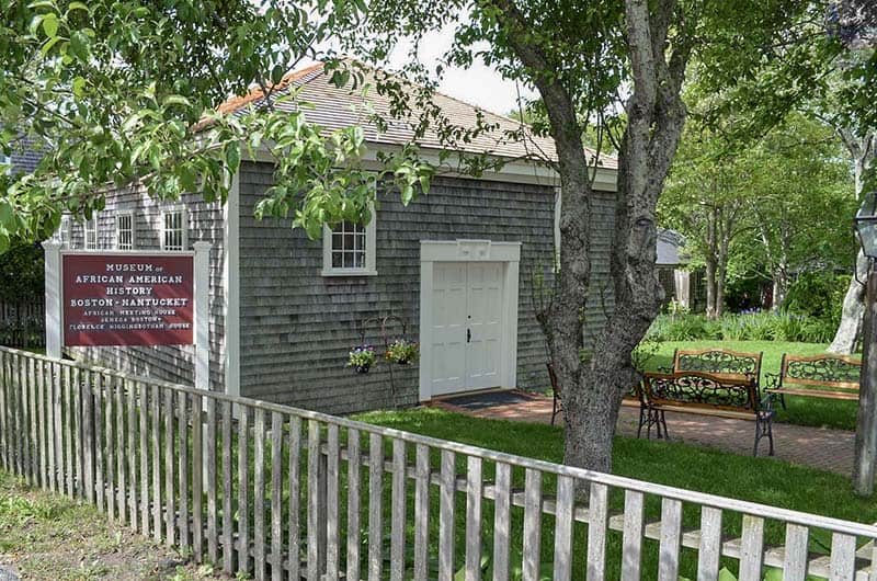 a small building that is the Museum of African American History Boston - Nantucket