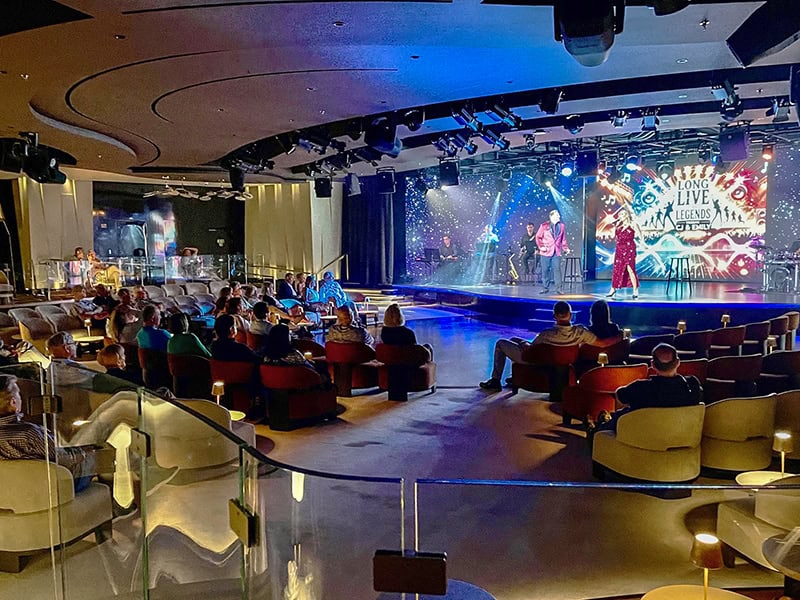 people at a musical performance aboard the Explora 1