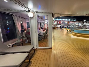 pool deck of the Silversea Silver Moon