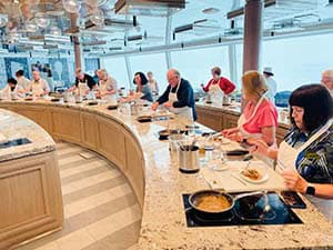 people in a cooking class