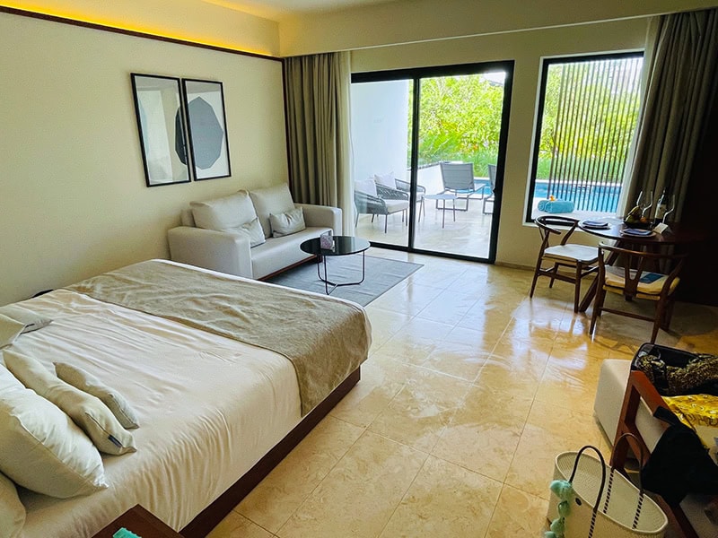 a guest room at Live Aqua Punta Cana